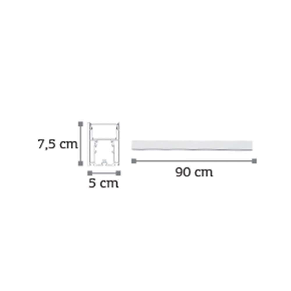 90-wh InLight Κρεμαστό φωτιστικό LED 30W 3CCT (By Switch) από αλουμίνιο σε λευκή απόχρωση D:90cm (6072-90-WH) - Image 2