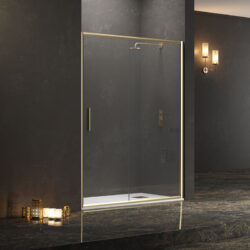 Καμπίνα από τοίχο σε τοίχο με διάφανο κρύσταλλο EFE 400 Gold KARAG 140x190cm