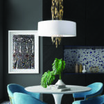 ^NETTO ΚΡΕΜΑΣΤΟ Φ/Σ 5ΧΕ14 CASCADA ΧΡΥΣΟ ΜΕΤ/ΚΟ + ΛΕΥΚΟ ΥΦΑΣΜΑ D60XH100CM - Image 5