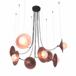 ^NETTO ΚΡΕΜΑΣΤΟ Φ/Σ 8ΧG9 ΧΑΛΚΙΝΟ/ΜΑΥΡΟ ΜΕΤ/ΚΟ + ΓΥΑΛΙ 81Χ81ΧΗ122CM HYDRA