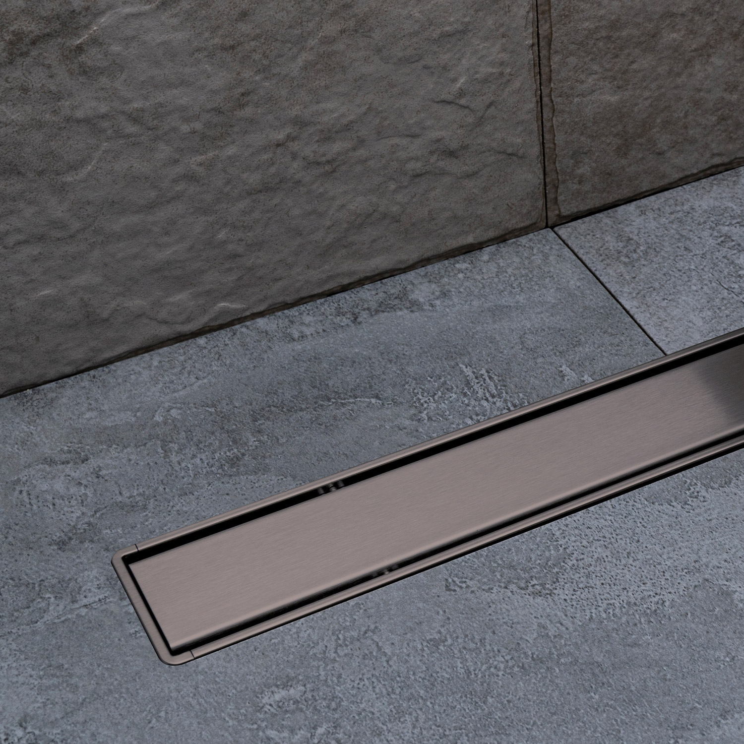 KPRI65-GM Σιφόνι δαπέδου από ανοξείδωτο ατσάλι Gun Metal Compact PRIMO KARAG 65cm