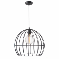 NETTO ΜΕΤΑΛΛΙΚΟ ΚΡΕΜΑΣΤΟ Φ/Σ ΜΑΥΡΟ ΠΛΕΓΜΑ Φ40χΗ35cm PROMETHEUS