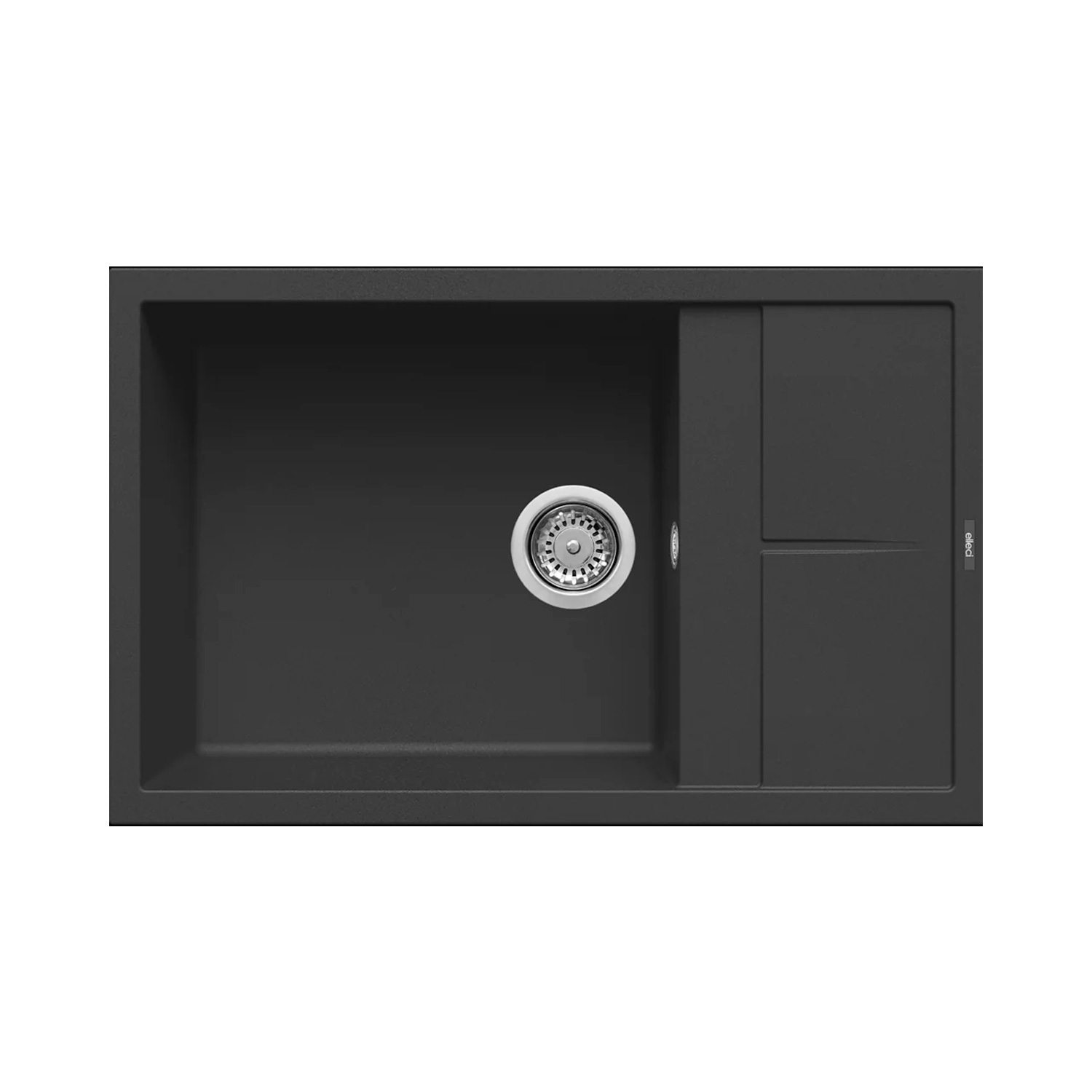 LGU31040_1 Νεροχύτης κουζίνας UNICO 310 Nero 40 ELLECI 78x50cm