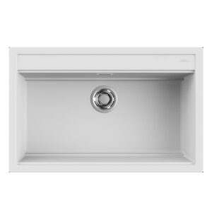 Νεροχύτης κουζίνας BEST 130 White 96 ELLECI 79x51cm