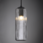 FAME-ΦΩΤΙΣΤΙΚΟ ΚΡΕΜΑΣΤΟ ΜΑΥΡΟ ΓΥΑΛΙΝΟ ΣΥΜΒΑΤΙΚΟ ΙΡ20 1xΕ27 150xH195mm - Image 2