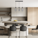 FAME-ΦΩΤΙΣΤΙΚΟ ΚΡΕΜΑΣΤΟ ΜΑΥΡΟ ΓΥΑΛΙΝΟ ΣΥΜΒΑΤΙΚΟ ΙΡ20 3xΕ27 L640xW100xH1420mm - Image 2