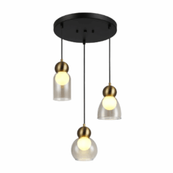 JULIETTE-ΦΩΤΙΣΤΙΚΟ ΚΡΕΜΑΣΤΟ ΟΡΕΙΧΑΛΚΙΝΟ ΓΥΑΛΙΝΟ ΣΥΜΒΑΤΙΚΟ ΙΡ20 3xΕ27 330XH1255mm