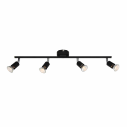 NETTO ΣΠΟΤ IIII ΜΑΥΡΟ ΜΑΤ 4 Χ GU10 TRINITY