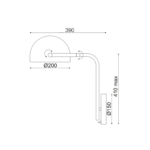 NETTO ΕΠΙΤΟΙΧΟ Φ/Σ 1ΧΕ27 ΜΕΤΑΛΛΙΚΟ 25Χ30ΧΗ42CM OCEANUS - Image 3