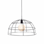 NETTO ΚΡΕΜΑΣΤΟ Φ/Σ 1ΧΕ27 ΜΕΤΑΛΛΙΚΟ ΠΛΕΓΜΑ ΜΑΥΡΟ Φ50ΧΗ120CM PROMETHEUS