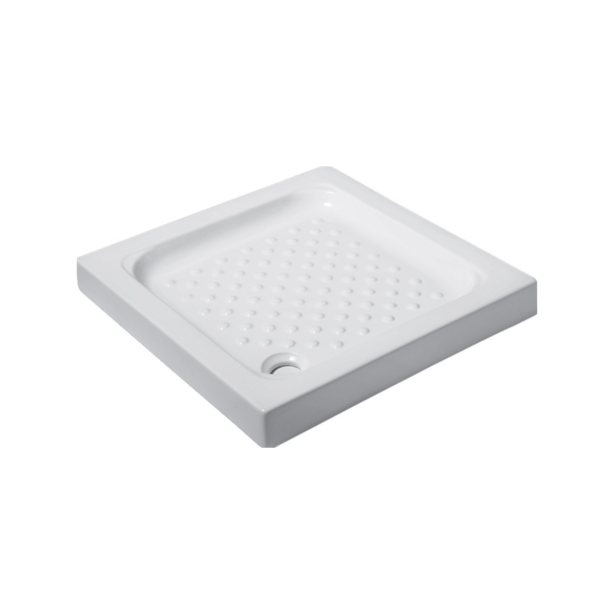 POR3_2 Ντουζιέρα τετράγωνη πορσελάνης PORCELAIN KARAG 90x90x10cm