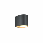 it-Lighting Powell 1xGU10 Outdoor Up or Down Wall Lamp Anthracite D:9cmx8cm (80200244)