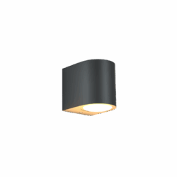 it-Lighting Powell 1xGU10 Outdoor Up or Down Wall Lamp Anthracite D:9cmx8cm (80200244)