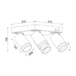 ^NETTO ΕΠΙΤΟΙΧΟ Φ/Σ 4XGU10 DIVINO ΓΚΡΙ ΑΛΟΥΜΙΝΙΟ IP20 21X21X13,5CM - Image 5
