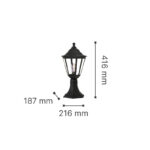it-Lighting Redfish 1xE27 Outdoor Stand Light Black D:41.6cmx21.6cm (80400314) - Image 3