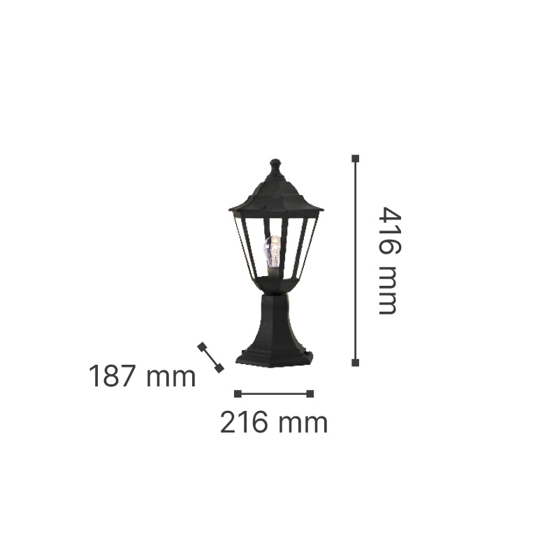 Redfish-2-dimensions it-Lighting Redfish 1xE27 Outdoor Stand Light Black D:41.6cmx21.6cm (80400314) - Image 3