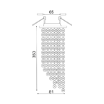 NETTO ΣΠΟΤ MR16 ΜΕ ΚΡΥΣΤΑΛΛΑ 350X81mm MORIA - Image 3