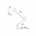 NETTO ΠΟΡΤΑΤΙΦ ΣΦΙΓΚΤΗΡΑ ΑΣΗΜΙ ΒΑΦΗΣ 1 Χ Ε27 PENNA - Image 3