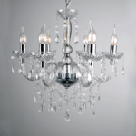 NETTO ΚΡΕΜΑΣΤΟ ΔΙΑΦΑΝΕΣ ΑΚΡΥΛΙΚΟ 6X40W E14 PEGASUS