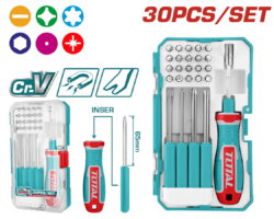 TOTAL ΣΕΤ ΚΑΤΣΑΒΙΔΙ ΚΑΣΤΑΝΙΑΣ ΜΕ ΜΥΤΕΣ 30ΤΕΜ (TACSD30306)