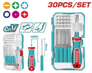 TOTAL ΣΕΤ ΚΑΤΣΑΒΙΔΙ ΚΑΣΤΑΝΙΑΣ ΜΕ ΜΥΤΕΣ 30ΤΕΜ (TACSD30306)