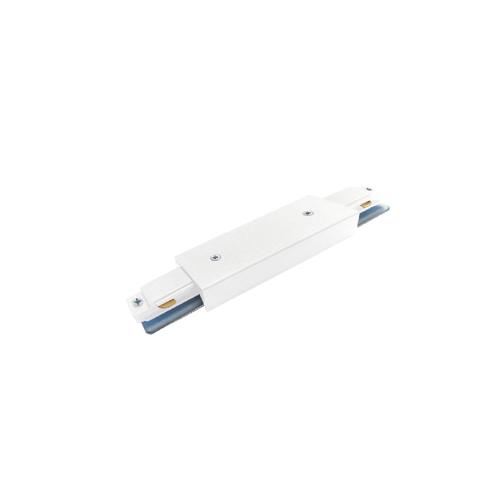 TC1-035-White_1 Inlight Σύνδεσμος Ευθεία Μονοφασικής Ράγας σε λευκή απόχρωση (TC1-035-White)