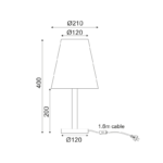 ^NETTO ΕΠΙΤΡΑΠΕΖΙΟ Φ/Σ 1ΧΕ14 ΞΥΛΟ+ΜΠΕΖ ΑΜΠΑΖΟΥΡ Φ18XH39CM NOSTOS - Image 3