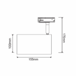 TRACK SPOT PAR 3C WHITE No68 - Image 2