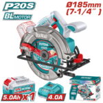 TOTAL ΣΕΤ ΕΠΑΓΓ. ΔΙΣΚΟΠΡΙΟΝΟ ΜΠΑΤ. Φ-185mm Li-ion 20V / 5Ah / 1 ΜΠΑΤ BL Motor (TSLI18513E)