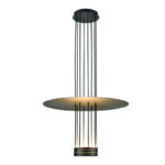 ^NETTO ΚΡΕΜΑΣΤΟ Φ/Σ LED 18W 3000K 1260LM ELIA ΜΑΥΡΟ ΜΕΤ/ΚΟ IP20 D60XH104CM