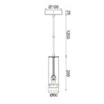 ^NETTO ΚΡΕΜΑΣΤΟ Φ/Σ 1XGU10 BUTTONS ΛΕΥΚΟ ΜΕΤ/ΚΟ IP20 D6XD10XH150CM - Image 5