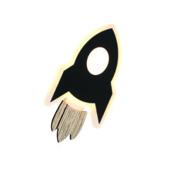 NETTO ΕΠΙΤΟΙΧΟ Φ/Σ LED 5.5W 3000K 385LM NASA ΜΑΥΡΟ MDF 24X13X3.8CM