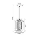 NETTO ΚΡΕΜΑΣΤΟ Φ/Σ 1ΧΕ27 ΣΚ.ΚΑΦΕ ΔΕΡΜΑ MDF D24XH100CM TRITON - Image 3