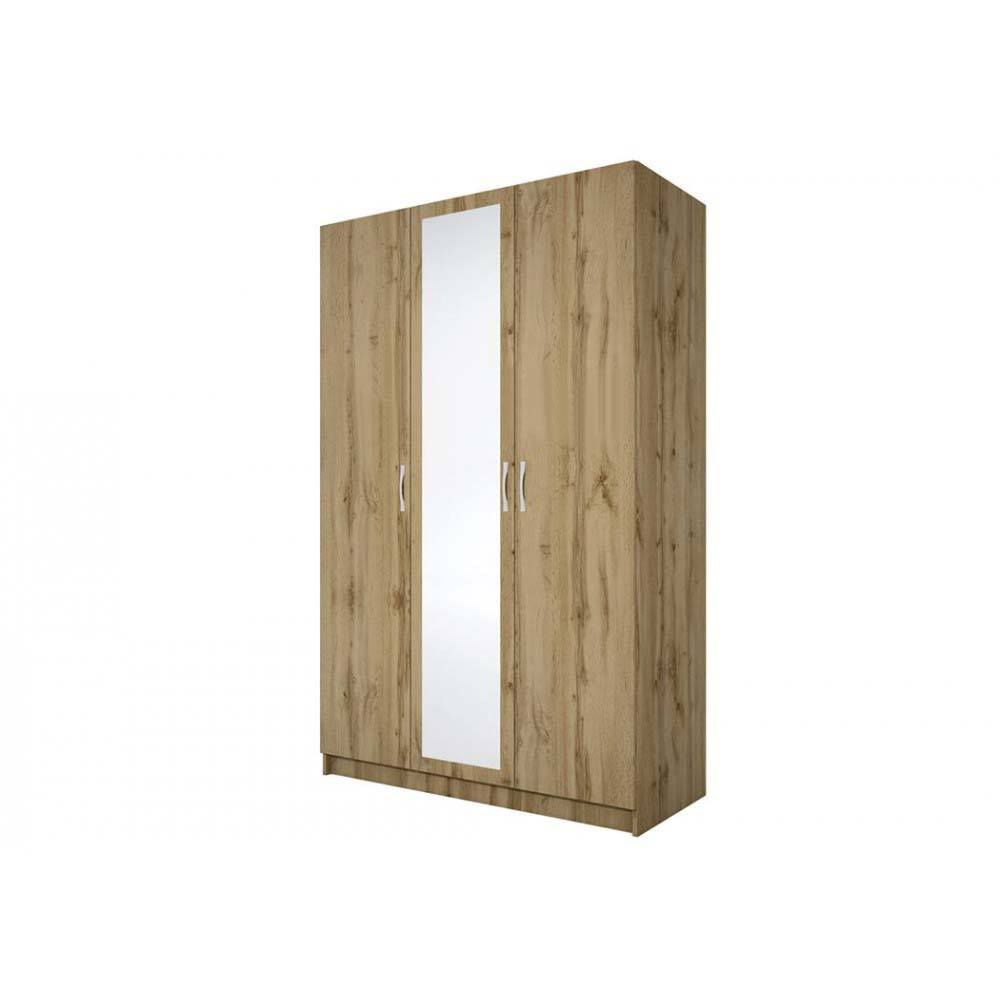 ntoulapa_trifili_city_1003_dakota_oak_n_all4home.com.gr-1000x1000 Ντουλάπα Τρίφυλλη με καθρέφτη