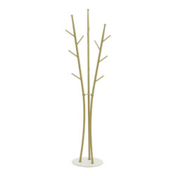 Καλόγερος Marianni pakoworld χρυσό-λευκό μέταλλο 50x38x182εκ