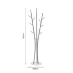 Καλόγερος Marianni pakoworld χρυσό-λευκό μέταλλο 50x38x182εκ - Image 5