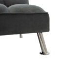 Καναπές-κρεβάτι Rebel pakoworld 3θέσιος με ύφασμα ανθρακί 189x92x82εκ - Image 6