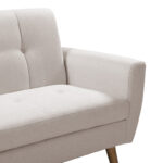 Καναπές Decency pakoworld 2θέσιος ύφασμα μπεζ 149x75x86εκ - Image 4