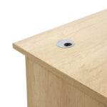 Γραφείο εργασίας επαγγελματικό Amazon pakoworld χρώμα sonoma 150x75x75εκ - Image 5