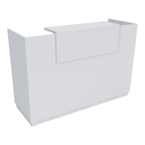 Γραφείο reception Lotus pakoworld σε λευκή απόχρωση 180x70x110εκ