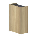 Ντουλάπι γραφείου χαμηλό Lotus pakoworld σε φυσική-ανθρακί απόχρωση 80x40x120εκ - Image 2