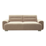 Kαναπές-κρεβάτι τριθέσιος Harmonious pakoworld μπουκλέ μπεζ 223.5x92x81εκ