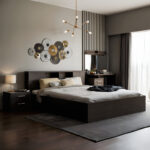 Κρεβάτι OLYMPUS pakoworld χρώμα wenge 160x200εκ - Image 2