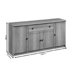 Μπουφές Libby pakoworld oak 160x39.5x83εκ - Image 4