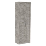 Παπουτσοθήκη-ντουλάπα SANTE pakoworld 21 ζευγών σε antique ανθρακί 60x37x183εκ