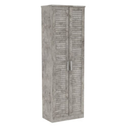 Παπουτσοθήκη-ντουλάπα SANTE pakoworld 21 ζευγών σε antique ανθρακί 60x37x183εκ