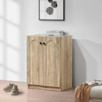 Παπουτσοθήκη-ντουλάπι Ambera pakoworld σε sonoma απόχρωση 60x36.5x81.5εκ