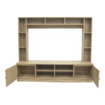 Σύνθετο σαλονιού Ambera pakoworld σε sonoma απόχρωση 200x40x171.5εκ - Image 2