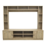 Σύνθετο σαλονιού Ambera pakoworld σε sonoma απόχρωση 200x40x171.5εκ - Image 4