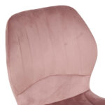 Καρέκλα Jelour pakoworld βελούδο σε σάπιο μήλο απόχρωση-πόδια φυσικά μεταλλικά 46.5x60x84εκ - Image 5